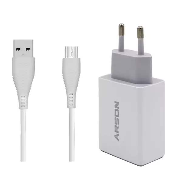 کلگی شارژر آرسون مدل AN-W3A به همراه کابل microusb