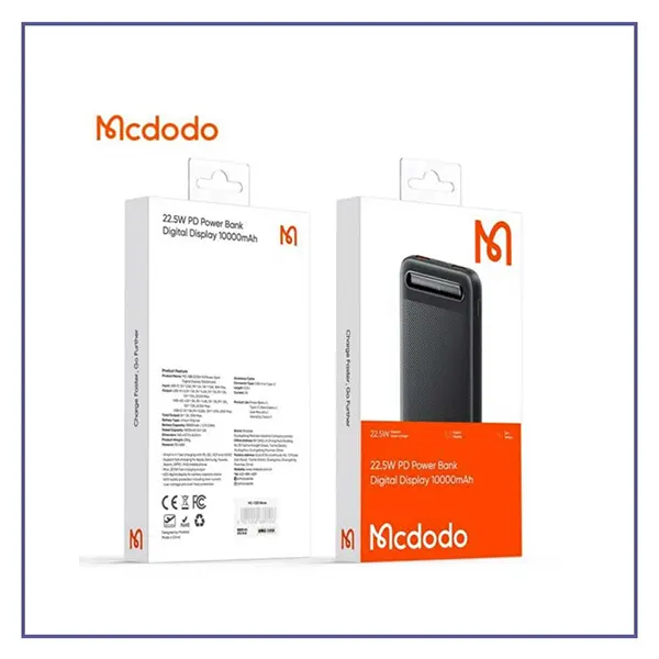 پاوربانک مک دودو مدل MC-388 ظرفیت 10000 میلی آمپر ساعت