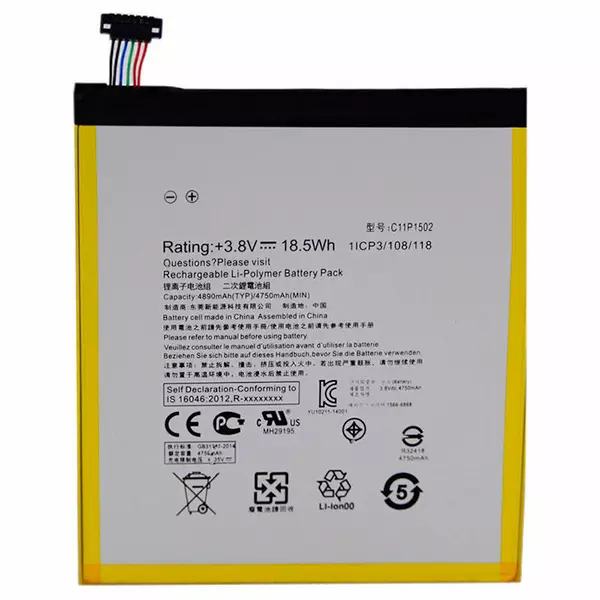 باتری اصلی تبلت ایسوس Asus 1502 مدل C11P1502