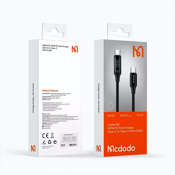 کابل تبدیل USB-C مک دودو مدل CA-110 طول 1.2 متر