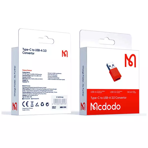 مبدل USB 3.0 به USB-C مک دودو مدل OT-6550