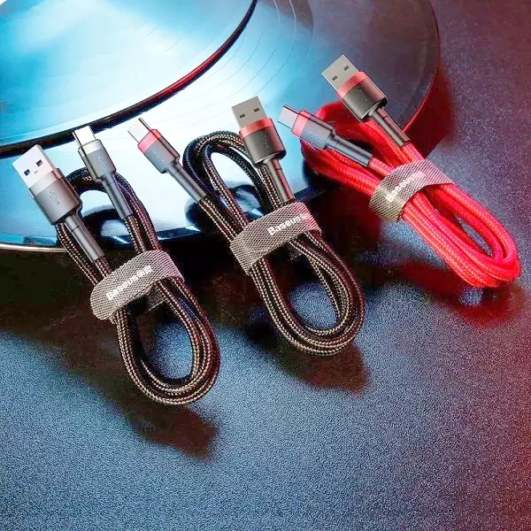 کابل تبدیل USB به USB-C باسئوس مدل CATKLF-CG1 Cafule طول 2 متر