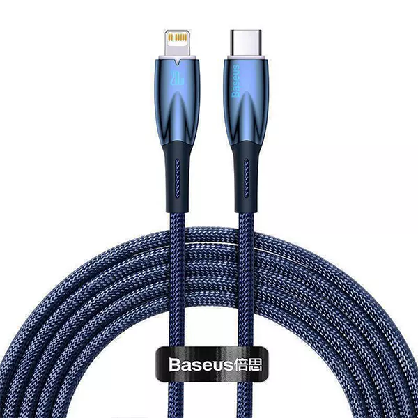 کابل USB-C به لایتنینگ باسئوس مدل Glimmer Series طول 2 متر