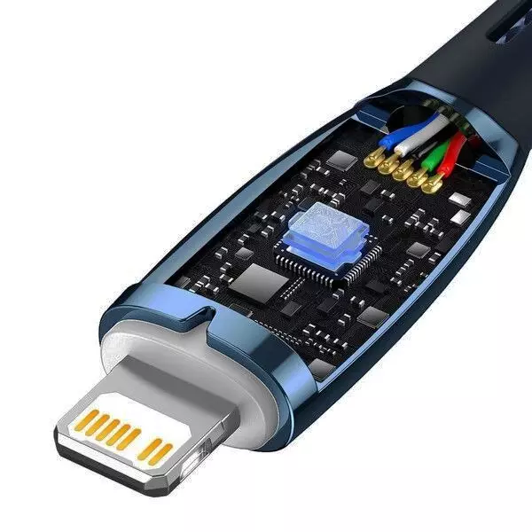 کابل USB-C به لایتنینگ باسئوس مدل Glimmer Series طول 2 متر