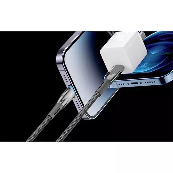 کابل USB-C به لایتنینگ باسئوس مدل Glimmer Series طول 2 متر