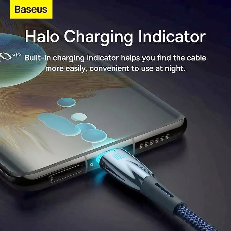 کابل USB-C باسئوس مدل Glimmer Series 100W طول 2 متر
