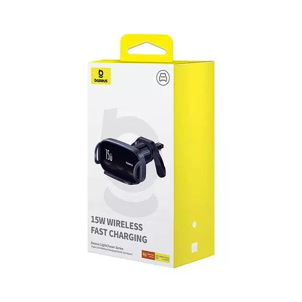 پایه نگهدارنده و شارژر بی سیم گوشی موبایل بیسوس مدل C40355901111