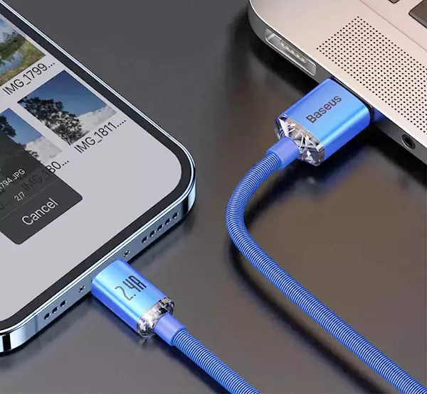 کابل 2 متری USB به lightning بیسوس مدل CAJY000103