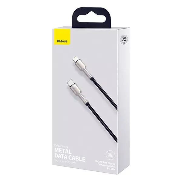 کابل شارژ Type-C به Lightning بیسوس مدل CATLJK-01 طول 0.25 متر
