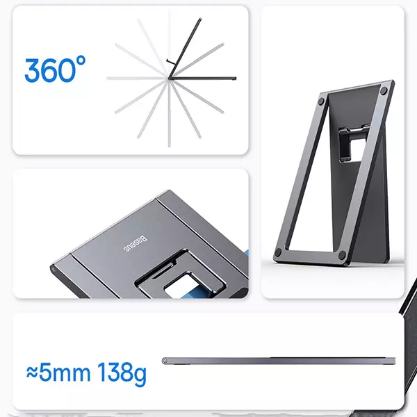 Baseus LUKP000013 Foldable Metal Desktop Holder