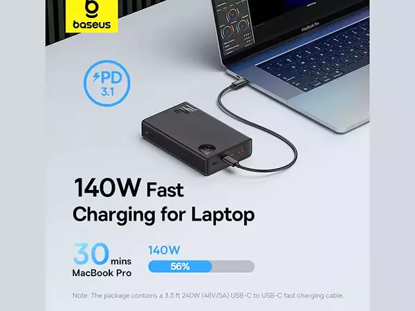 پاور بانک فست شارژ 140 وات 24000 بیسوس مدل P10021508113