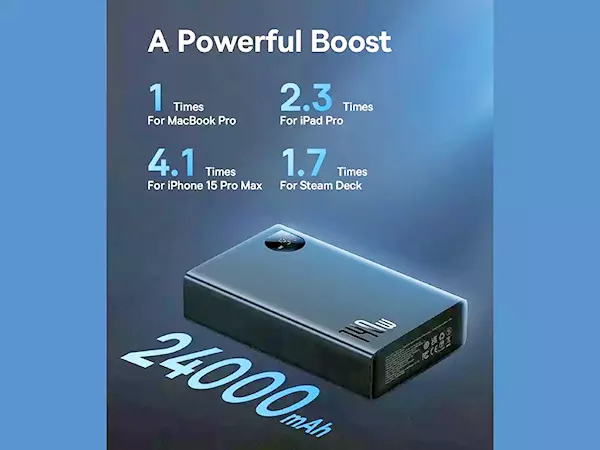 پاور بانک فست شارژ 140 وات 24000 بیسوس مدل P10021508113