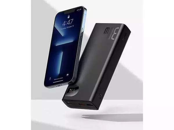 پاوربانک 30 وات بیسوس مدل PPAD030001 ظرفیت 20000 میلی آمپر ساعت