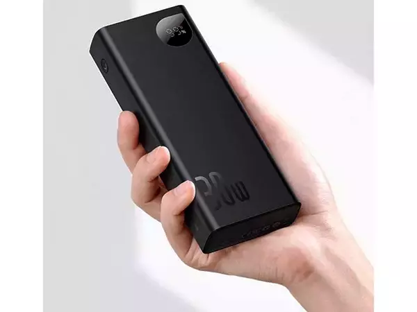 پاوربانک 30 وات بیسوس مدل PPAD030001 ظرفیت 20000 میلی آمپر ساعت