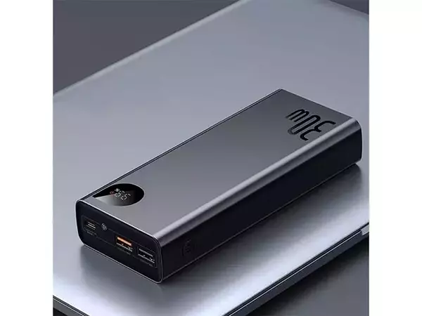 پاوربانک 30 وات بیسوس مدل PPAD030001 ظرفیت 20000 میلی آمپر ساعت