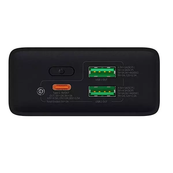 پاوربانک بیسوس مدل PPAD050101 ظرفیت 20000 میلی آمپر ساعت