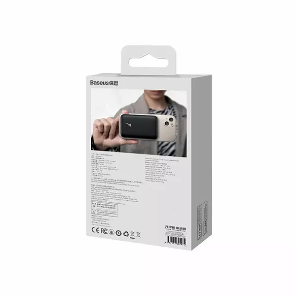 پاوربانک بیسوس مدل PPCX020001 ظرفیت 6000 میلیآمپر ساعت
