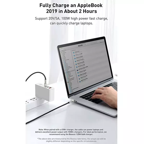 کابل USB-C به USB-C بیسوس مدل catjk-c01 طول 1 متر