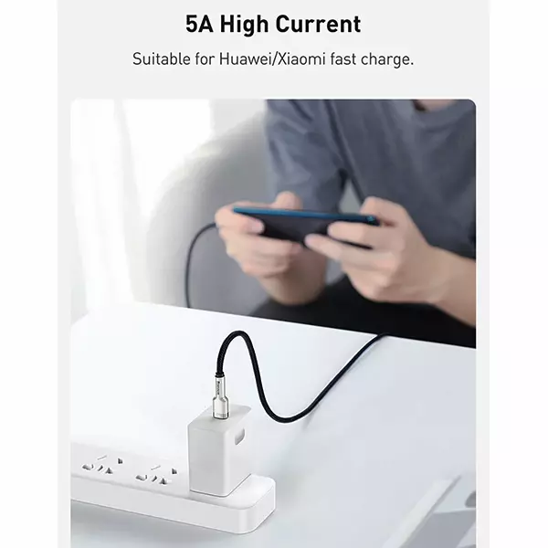 کابل USB-C به USB-C بیسوس مدل catjk-c01 طول 1 متر