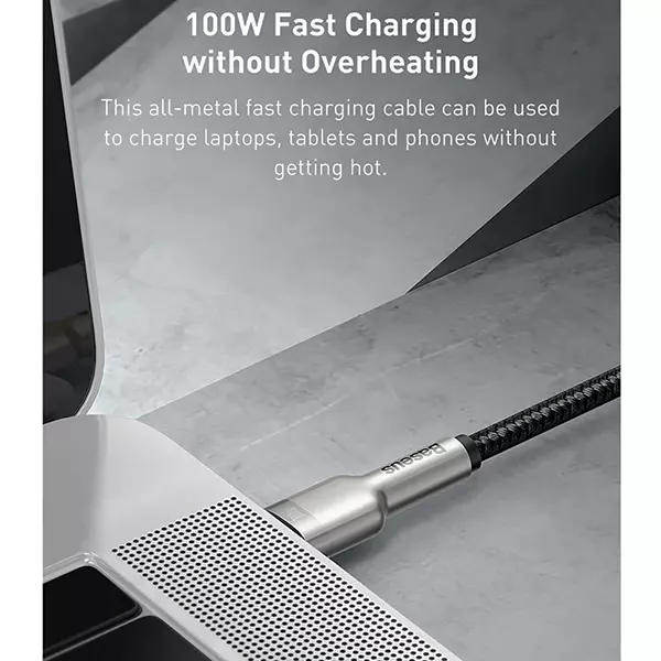 کابل USB-C به USB-C بیسوس مدل catjk-c01 طول 1 متر