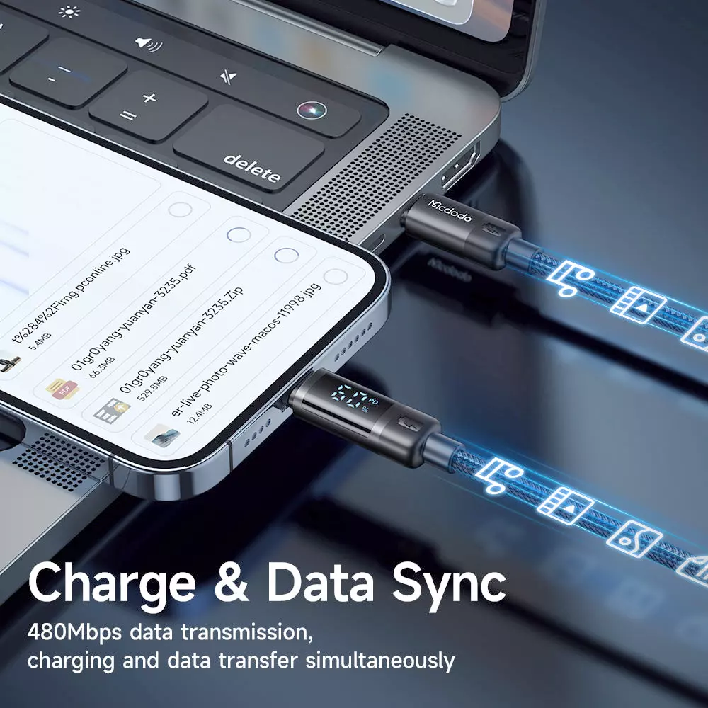 کابل USB-C به لایتنینگ مک دودو مدل CA-521 طول 1.2 متر