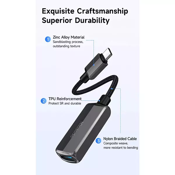 تبدیل otg تایپ سی به یو اس بی مک دودو مدل CA-2830