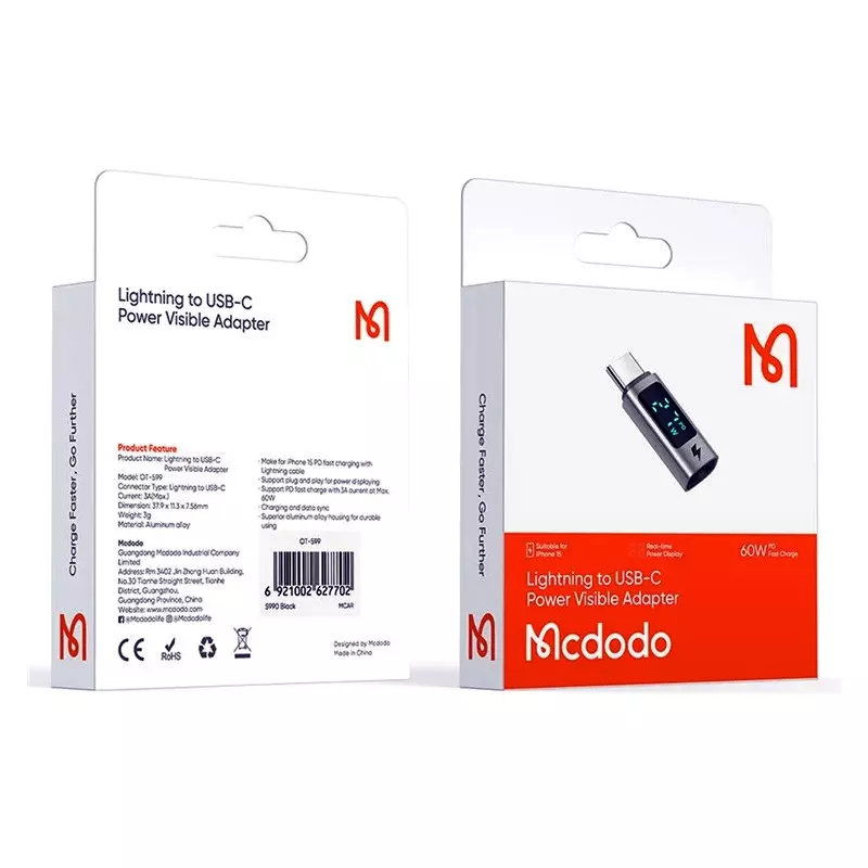 تبدیل لایتنینگ به تایپ سی مک دودو مدل OT-599