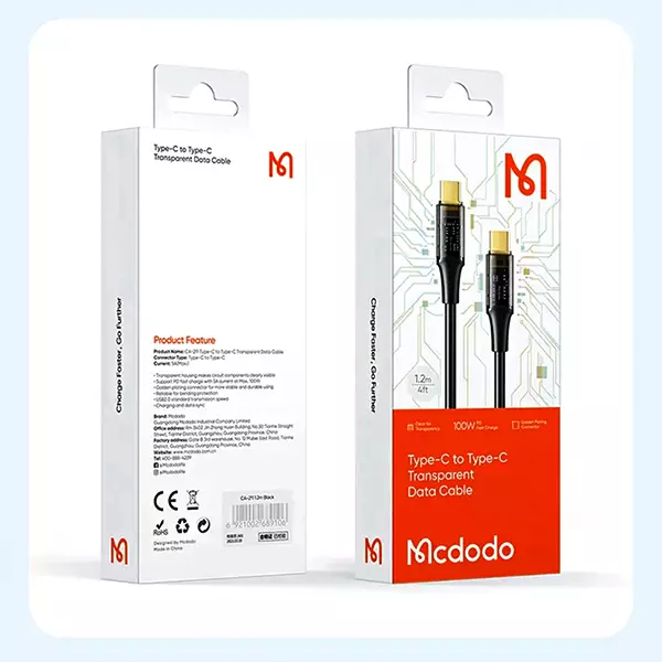 کابل USB-C مک دودو مدل CA-2110 طول 1.2 متر