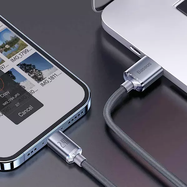 کابل تبدیل USB به لایتنینگ بیسوس مدل CAJY000001 طول 1.2 متر