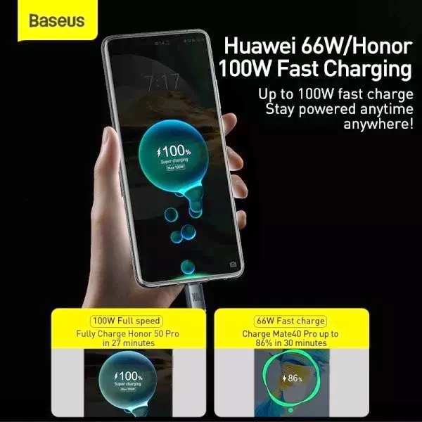 کابل تبدیل USB به USB-C بیسوس مدل CAJY000401 طول 1.2 متر