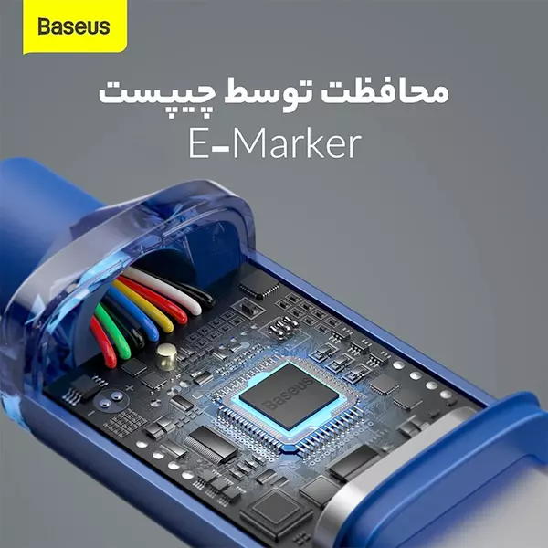 کابل تبدیل USB-C بیسوس مدل CAJY000601 طول 1.2 متر