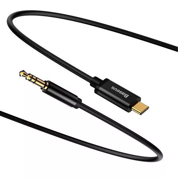 کابل تبدیل 1.2 متری USB-C به AUX بیسوس مدل CAM01-01