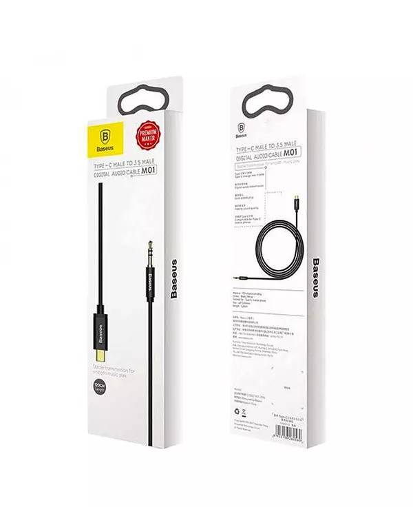 کابل تبدیل 1.2 متری USB-C به AUX بیسوس مدل CAM01-01