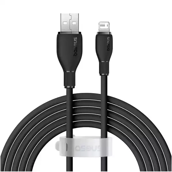 کابل USB به لایتنینگ 20 وات 2 متری بیسوس مدل P10355700111-01