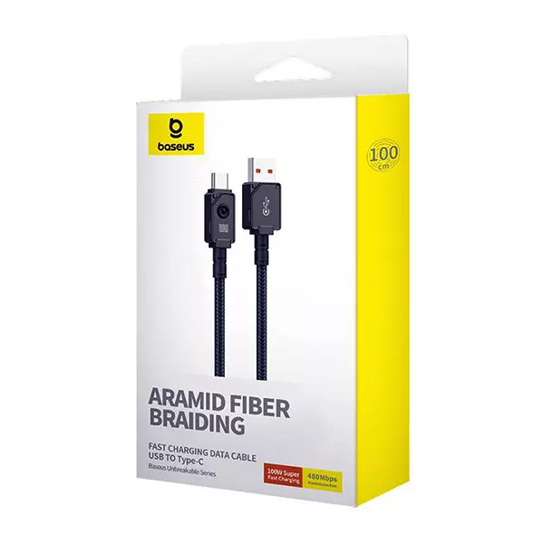 کابل USB به USB-C بیسوس مدل P10355801111 طول 1 متر