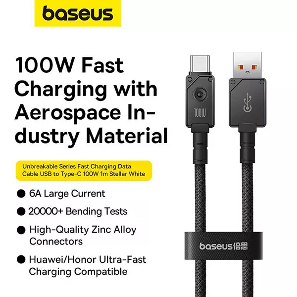 کابل USB به USB-C بیسوس مدل P10355801111 طول 1 متر