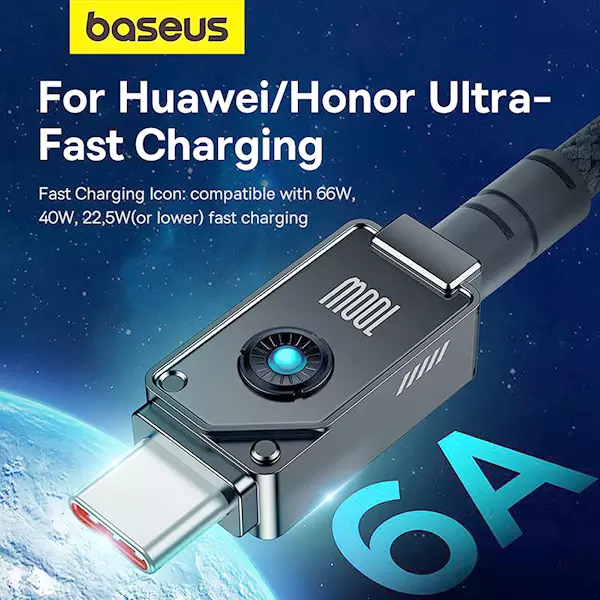 کابل USB به USB-C بیسوس مدل P10355801111 طول 1 متر