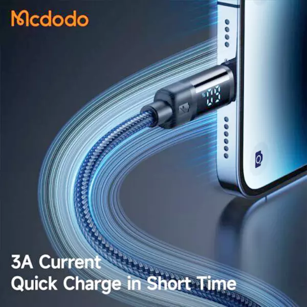 کابل فست شارژ لایتنینگ 1.2متر مک دودو مدل CA-5000