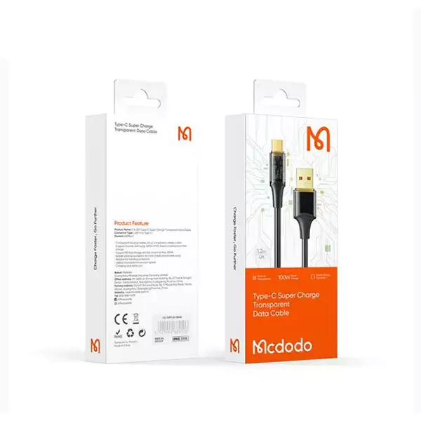 کابل تبدیل USB به USB-C مک دودو مدل CA-2090 طول 1.2 متر