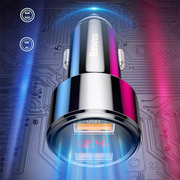 شارژر فندکی 45W بیسوس Magic Series PPS مدل CCMLC20C-01