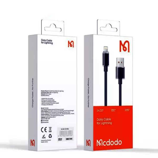 کابل شارژ لایتنینگ 1.8 متر مک دودو مدل CA-3643