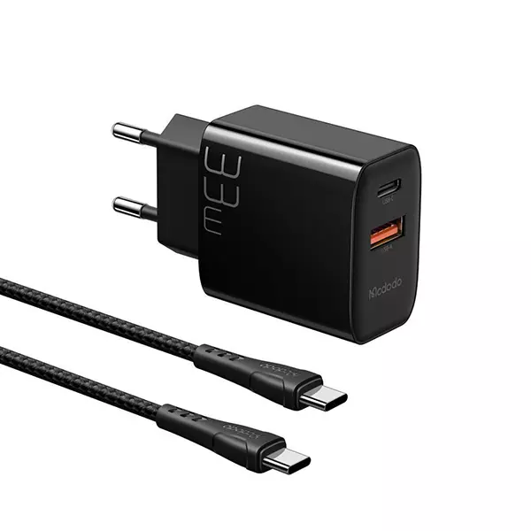 شارژر دیواری مک دودو مدل CH-0922 به همراه کابل تبدیل USB-C