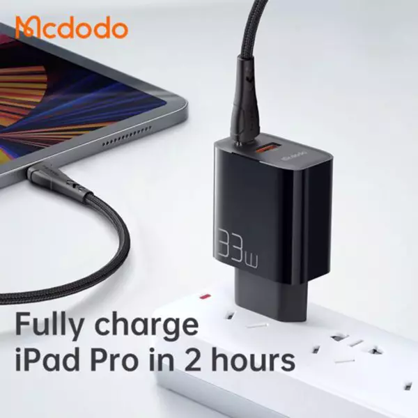 شارژر دیواری مک دودو مدل CH-0922 به همراه کابل تبدیل USB-C
