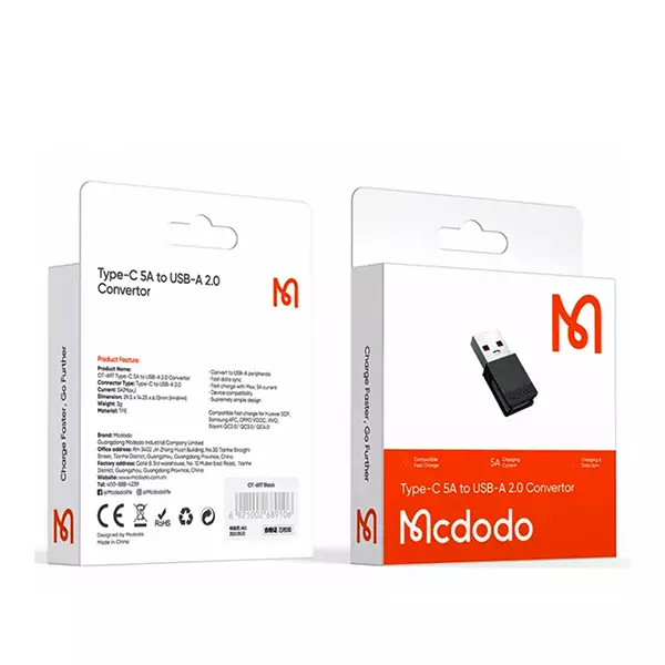 مبدل USB 3.0 به USB-C مک دودو مدل OT-6970