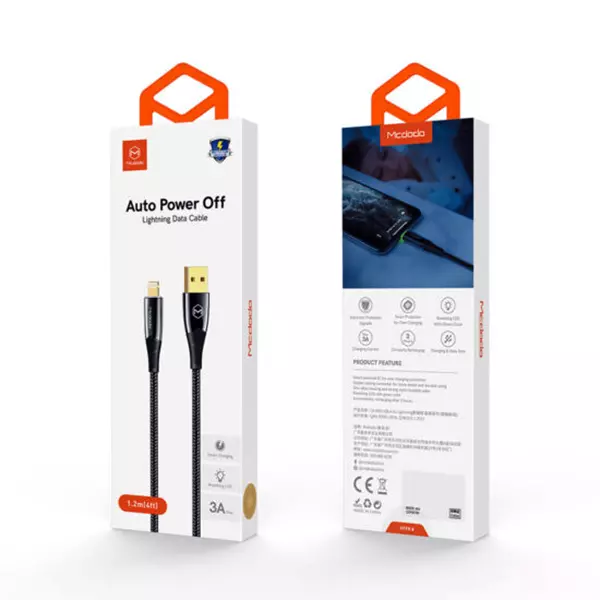 کابل شارژ USB به لایتنینگ مک دودو مدل CA-8063 طول 1.8 متر