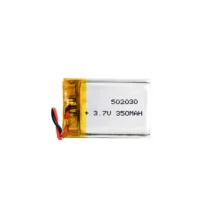 باتری لیتیوم پلیمر 3.7v ظرفیت 350mAh کد 502030