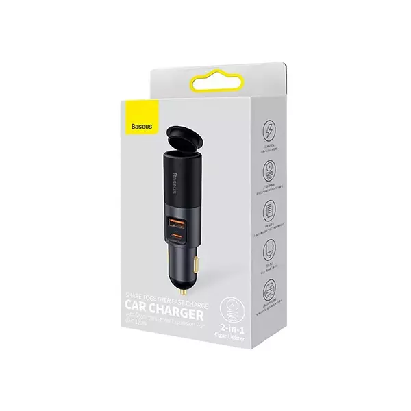 شارژر فندکی 120 وات بیسوس مدل CCBT-C0G
