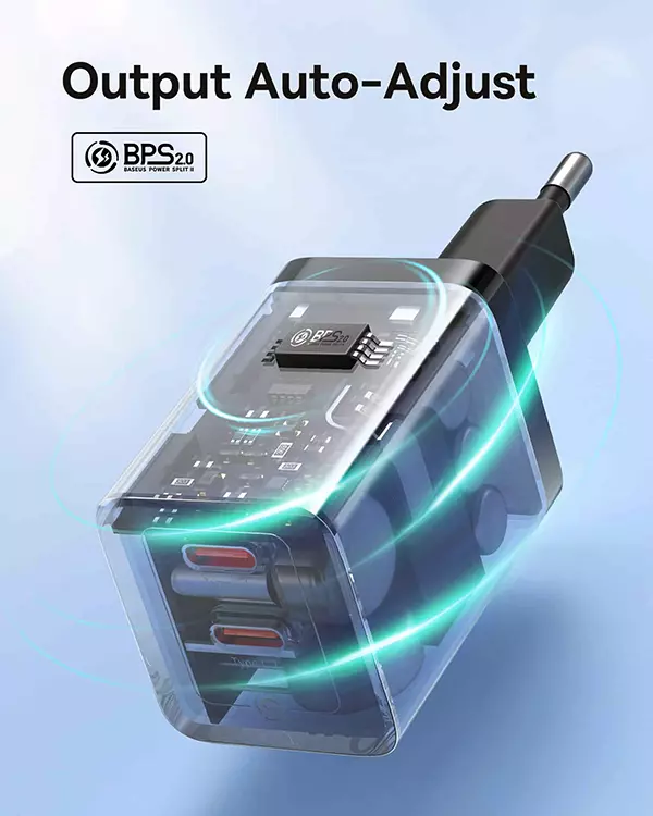 شارژر دیواری 40 وات بیسوس GAN5 Pro مدل CCGP180101
