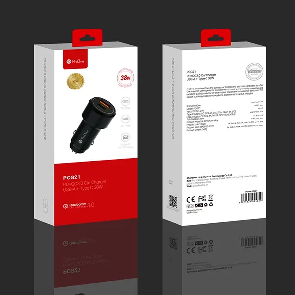 شارژر فندکی 38 وات پرووان مدل PCG21