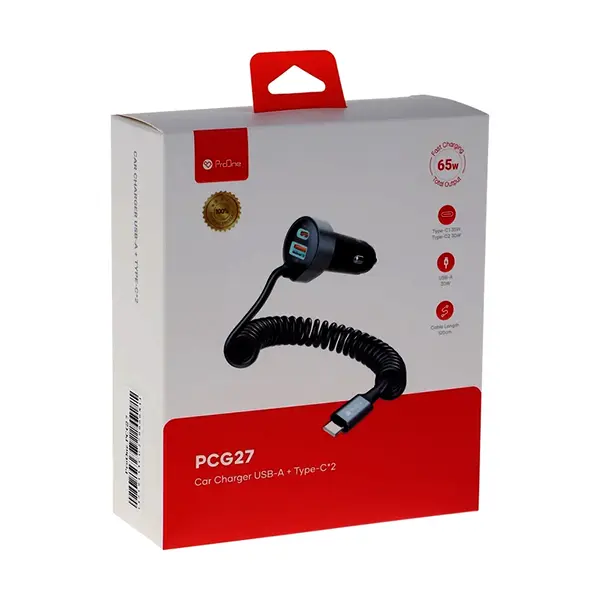 شارژر فندکی 65 وات پرووان مدل PCG27